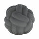 Knotted Rope Orb Tabletop Decor | 9" Black Sculpted Ceramic Finish