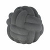 Knotted Rope Orb Tabletop Decor | 9" Black Sculpted Ceramic Finish