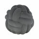 Knotted Rope Orb Tabletop Decor | 9" Black Sculpted Ceramic Finish