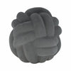 Knotted Rope Orb Tabletop Decor | 9" Black Sculpted Ceramic Finish