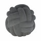 Knotted Rope Orb Tabletop Decor | 9" Black Sculpted Ceramic Finish