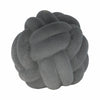Knotted Rope Orb Tabletop Decor | 9" Black Sculpted Ceramic Finish