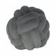 Knotted Rope Orb Tabletop Decor | 9" Black Sculpted Ceramic Finish