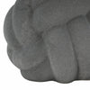 Knotted Rope Orb Tabletop Decor | 9" Black Sculpted Ceramic Finish