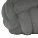Knotted Rope Orb Tabletop Decor | 9" Black Sculpted Ceramic Finish
