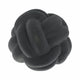 Knotted Rope Orb Tabletop Decor | 9" Black Sculpted Ceramic Finish