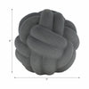 Knotted Rope Orb Tabletop Decor | 9" Black Sculpted Ceramic Finish