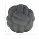 Knotted Rope Orb Tabletop Decor | 9" Black Sculpted Ceramic Finish