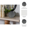 Knotted Rope Orb Tabletop Decor | 9" Black Sculpted Ceramic Finish