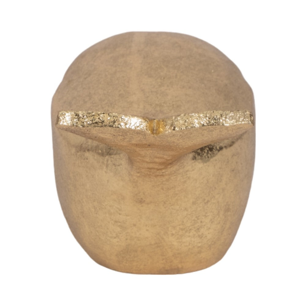 8" Whale Tabletop Decor Sculpture | Ocean Theme | Metallic Gold Polyresin