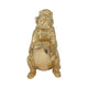 Decorative Three Monkeys on Banana Accent | 8" | Metallic Gold Polyresin