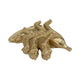 Decorative Three Monkeys on Banana Accent | 8" | Metallic Gold Polyresin