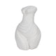 Abstract Female Torso Sculpture | Classical Fine Textured 16" White Polyresin