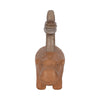 Decorative Sculpture | Abstract Hippo with Stacked Stones | Tan Brown 8"