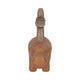 Decorative Sculpture | Abstract Hippo with Stacked Stones | Tan Brown 8"