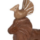 Decorative Animal Pyramid Figurine | Hand Painted Tan Brown | 9"