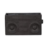 Decorative Planter | 13" Retro Stereo Design | Rustic Stoneware Gray