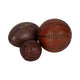 Decorative Sports Ball Accents Set of 3 | Basketball Football Baseball
