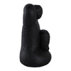 Women Sculpture Decor | Contemplative Posture | 10" Black Cement
