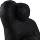 Women Sculpture Decor | Contemplative Posture | 10" Black Cement