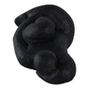Women Sculpture Decor | Contemplative Posture | 10" Black Cement