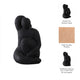 Women Sculpture Decor | Contemplative Posture | 10" Black Cement