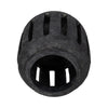 Decorative Round Hurricane Candle Lantern | Open Slats | Black Terracotta