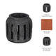 Decorative Round Hurricane Candle Lantern | Open Slats | Black Terracotta