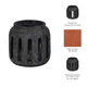 Round Hurricane Lantern with Open Slat Design | 10" Black Terracotta