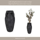 Old World Jug Flower Vase w Multiple Handles | 12" Black Terracotta