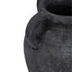 Old World Jug Flower Vase w Multiple Handles | 12" Black Terracotta