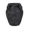 Old World Jug Flower Vase w Multiple Handles | 12" Black Terracotta