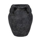 Old World Jug Flower Vase w Multiple Handles | 12" Black Terracotta