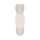 Stacked Geometric Taper Candle Holder | Gloss White Ceramic | 12"