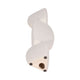 Stacked Geometric Taper Candle Holder | Gloss White Ceramic | 12"