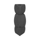 Contemporary Stacked Taper Candle Holder | 9" Black Ceramic Finish