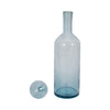 Decorative Accent Bottle w Stopper | Light Blue Glass Ombre | 20"