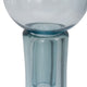Decorative Accent Bottle w Stopper | Light Blue Glass Ombre | 20"