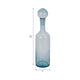 Decorative Accent Bottle w Stopper | Light Blue Glass Ombre | 20"