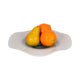 Decorative Centerpiece Bowl | 12" | Light Blue and White Glass