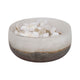 Decorative Accent Bowl | Neutral Tones Ombre Gray & White | 8" Glass