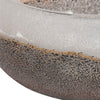 Decorative Accent Bowl | Neutral Tones Ombre Gray & White | 8" Glass