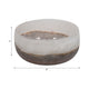 Decorative Accent Bowl | Neutral Tones Ombre Gray & White | 8" Glass