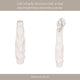 Decorative Vase | 17" | Rough Natural Textured White Ceramic Stoneware