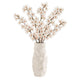 Decorative Vase | 17" | Rough Natural Textured White Ceramic Stoneware