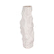 Decorative Vase | 17" | Rough Natural Textured White Ceramic Stoneware