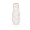 Decorative Vase | 17" | Rough Natural Textured White Ceramic Stoneware