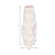 Decorative Vase | 17" | Rough Natural Textured White Ceramic Stoneware
