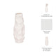 Decorative Vase | 17" | Rough Natural Textured White Ceramic Stoneware