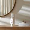 Decorative Vase | 17" | Rough Natural Textured White Ceramic Stoneware